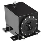 1-Gallon Aluminum Fuel Cell Gas Tank with Black Cap Bottom-Feed