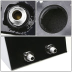 3 Gallon Aluminum Fuel Cell Gas Tank - Black with Bottom Feed