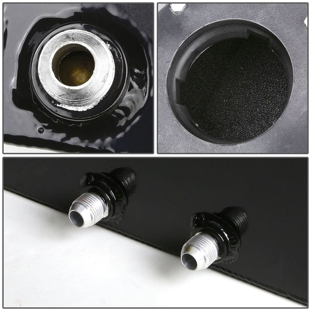 4 Gallon Bottom-Feed Fuel Cell Gas Tank - Aluminum