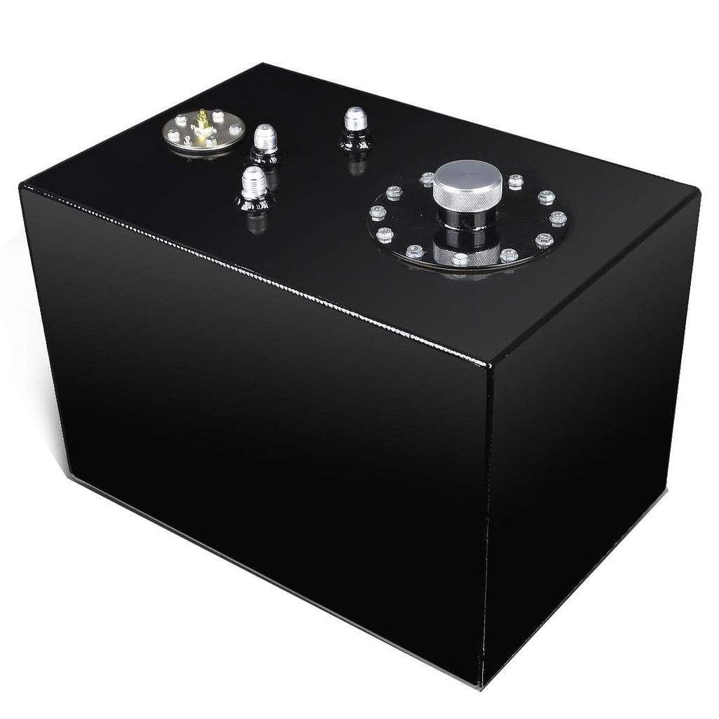 12 Gallon Aluminum Fuel Cell Gas Tank with Level Sender - Black