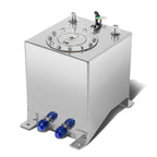 2.5 Gallon Aluminum Fuel Cell Gas Tank with Level Sender - Polished