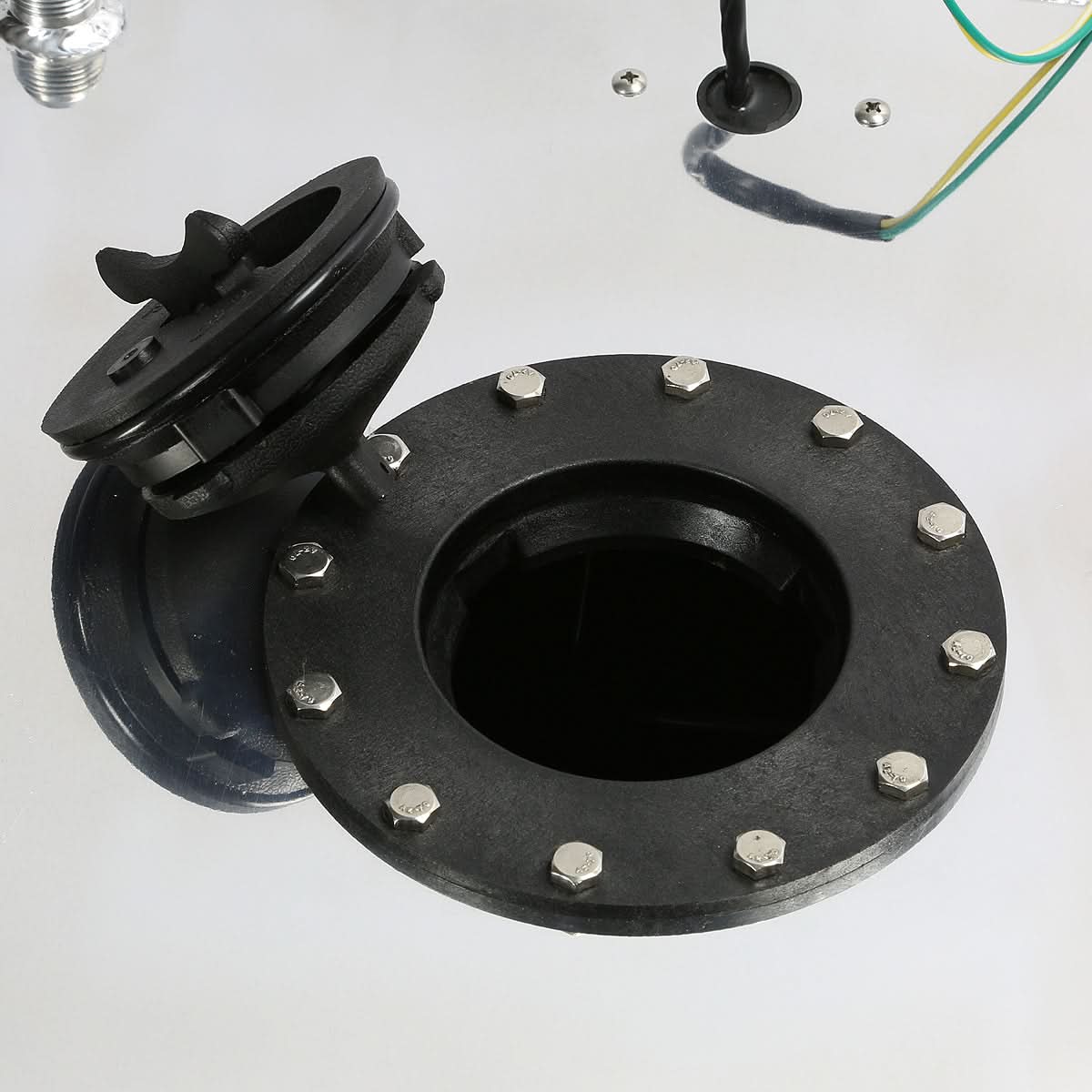 5 Gallon Aluminum Fuel Cell Gas Tank with Level Sender - Polished