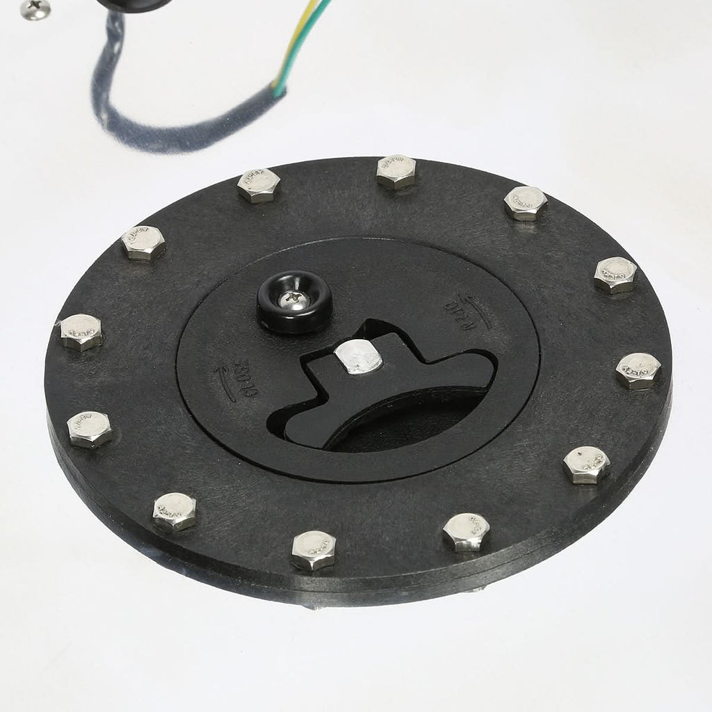 8 Gallon Aluminum Fuel Cell Gas Tank with Level Sender - Black Cap