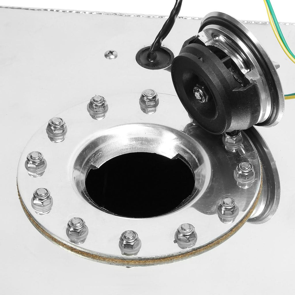 15.5 Gallon Aluminum Fuel Cell Gas Tank with Level Sender - Polished