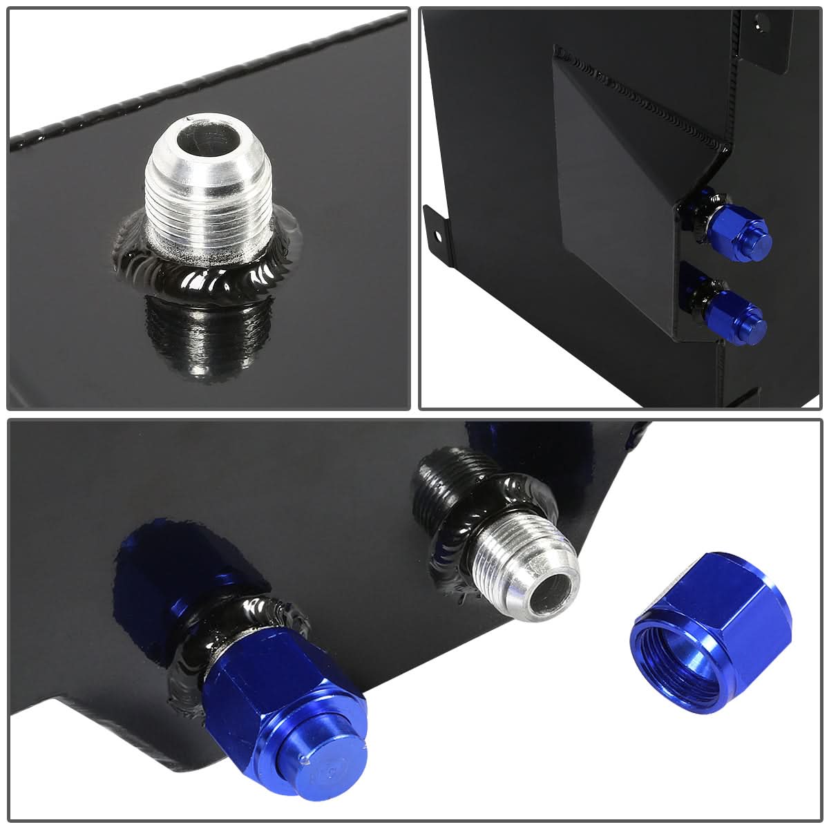 15.5 Gallon Aluminum Fuel Cell Gas Tank with Level Sender - Polished