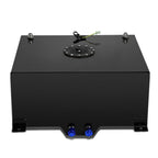 15 Gallon Aluminum Fuel Cell Gas Tank with Level Sender - Black