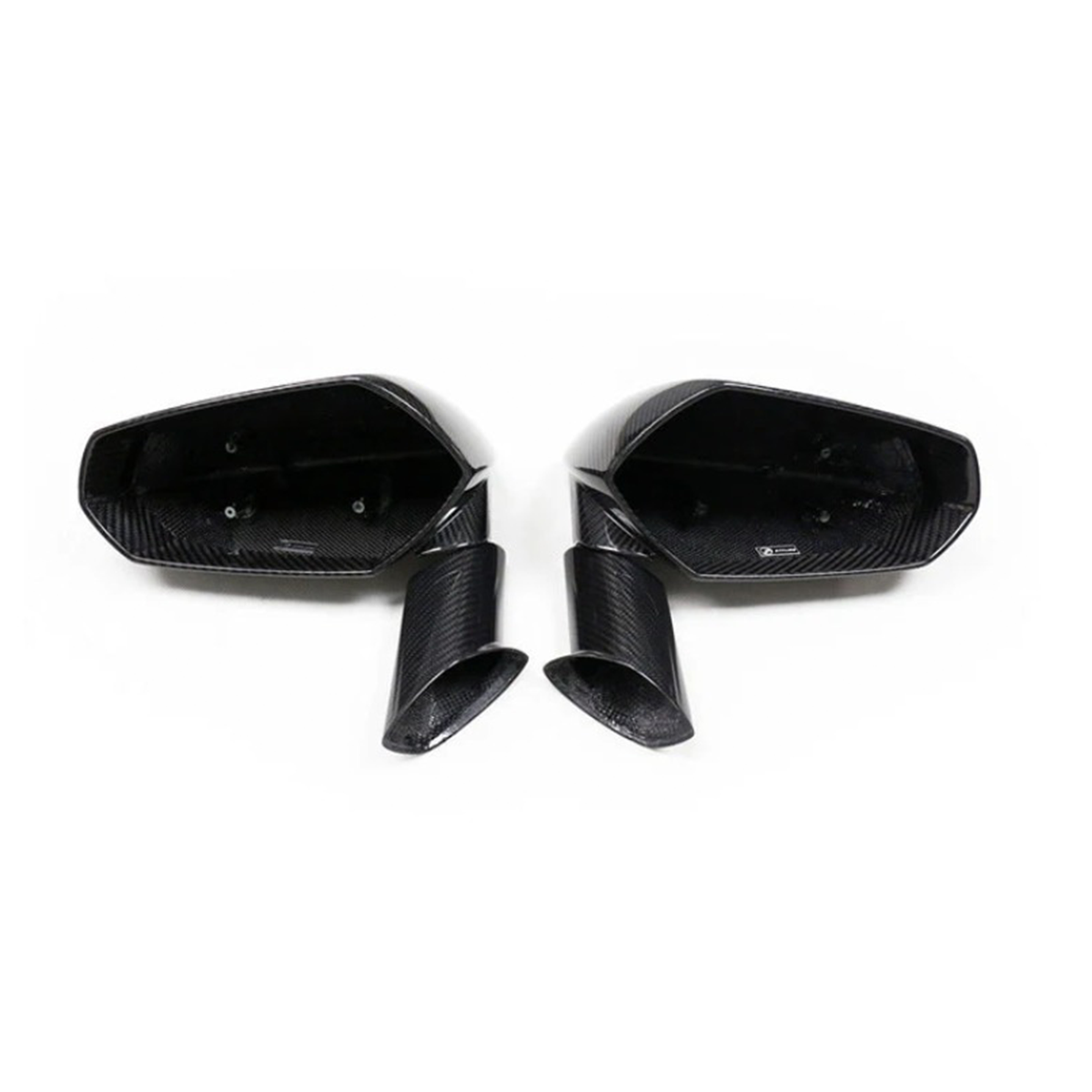 Dry Carbon Fiber Mirror Caps for Lamborghini Aventador S SVJ LP700 LP720 LP740 LP750 - Bull Boost Performance