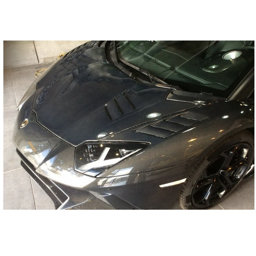 BKSS 750 Style Dry Carbon Fiber Hood Bonnet for Lamborghini Aventador - Bull Boost Performance
