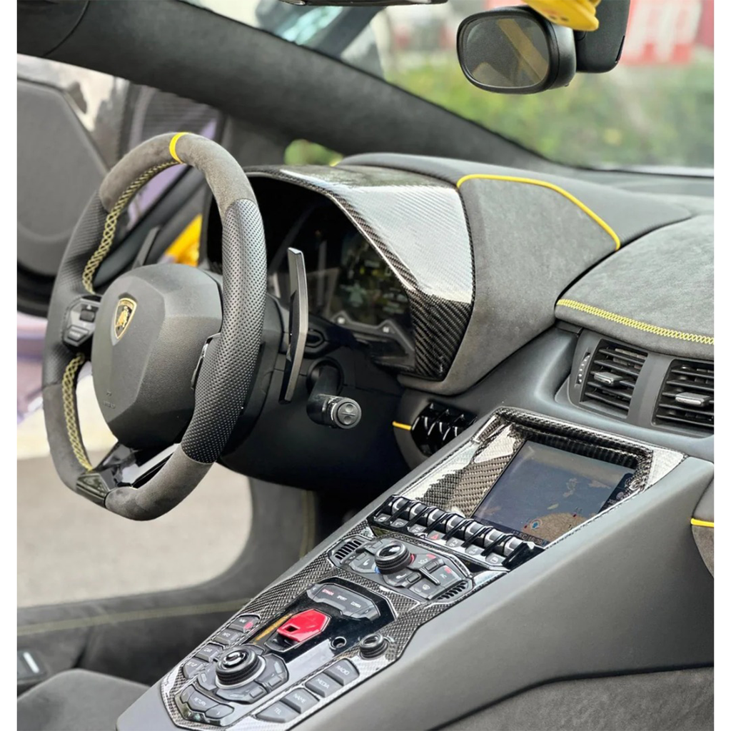Dry Carbon Fiber Interior Trim for Lamborghini Aventador LP700 LP720 LP750 - Bull Boost Performance