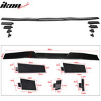 Universal Fitment Carbon Fiber Print Adjustable Rear Roof Spoiler ABS