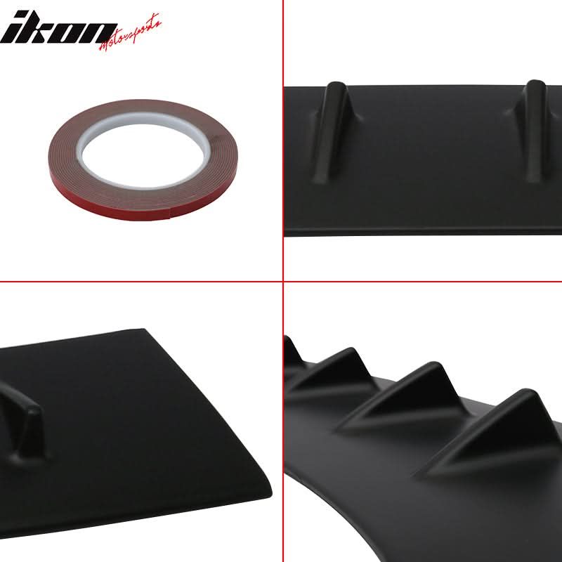 2002-2007 Subaru Impreza WRX STI MR Shark Fin Black Roof Spoiler ABS