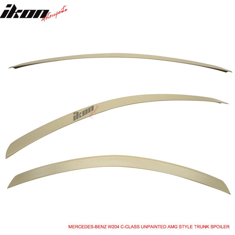 2008-2014 Benz C-Class W204 AMG Style Unpainted Rear Spoiler Wing ABS