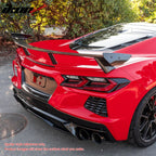 2020-2025 Chevy Corvette High Wing Trunk Spoiler Wing ABS