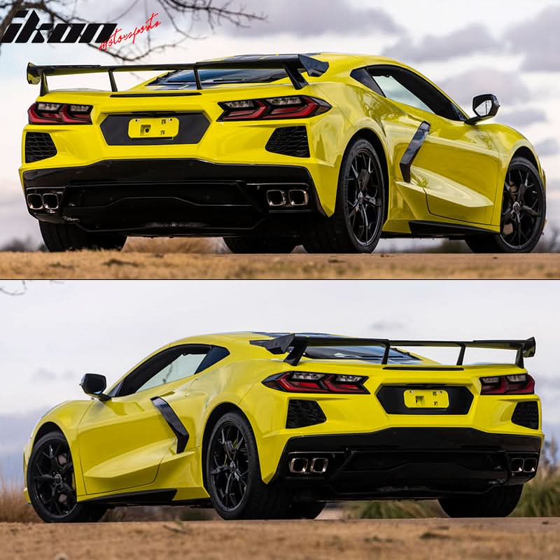 2020-2025 Chevy Corvette High Wing Trunk Spoiler Wing ABS