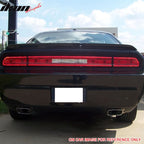 2008-23Â Dodge Challenger Painted #PX8 Black Deck Rear Spoiler Wing ABS