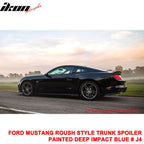 Fits 15-23 Ford Mustang Rear Spoiler Wing Deep Impact Blue Metallic