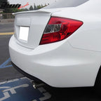 2012-2015 Honda Civic Modulo Style Unpainted Gray Trunk Spoiler ABS