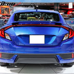 2016-2020 Honda Civic OE #B507P Arctic Blue Pearl Trunk Spoiler ABS