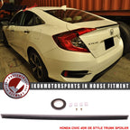 2016-2021 Honda Civic 4Dr Sedan Rear Trunk Spoiler Ducktail Wing Lip