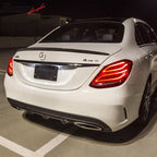 2015-2021 Benz W205 C Class Sedan AMG Style Trunk Spoiler Carbon Fiber