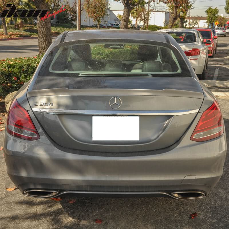 2015-21 Mercedes-Benz W205 C Class Sedan V Style FRP Rear Spoiler Wing