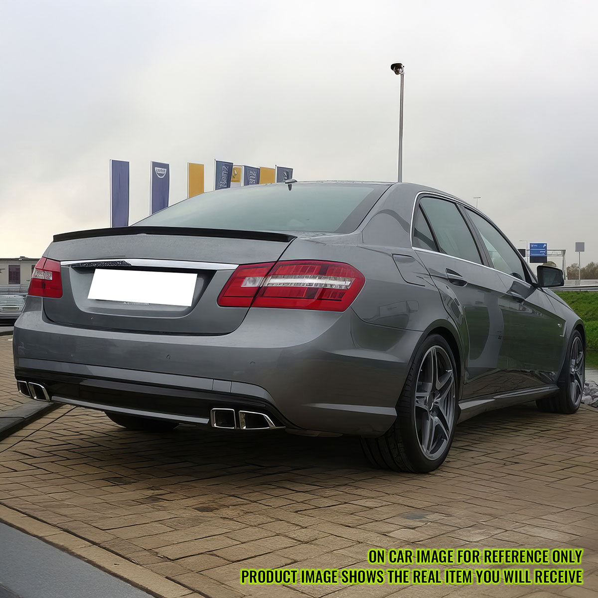 2010-2016 Benz W212 Matte Black A Style Rear Spoiler Wing