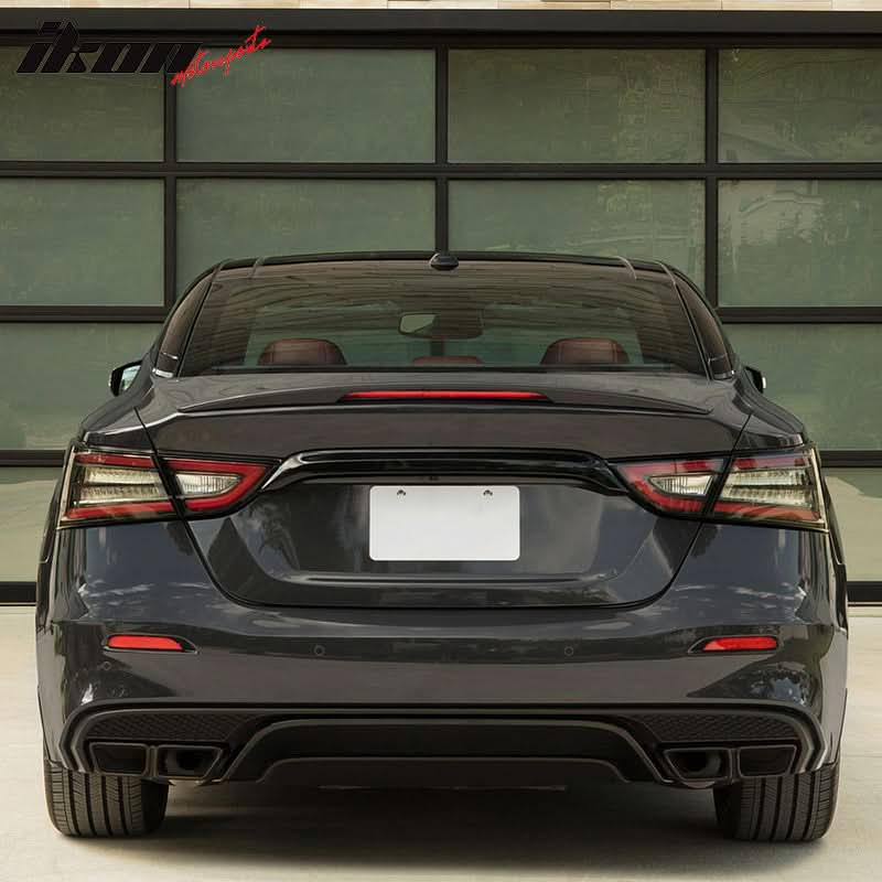 2016-2023 Nissan Maxima OE Style Rear Spoiler Wing LED Brake Light ABS
