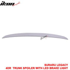 05-09 Subaru Legacy Sedan Black Rear Spoiler Wing LED Brake Light FRP