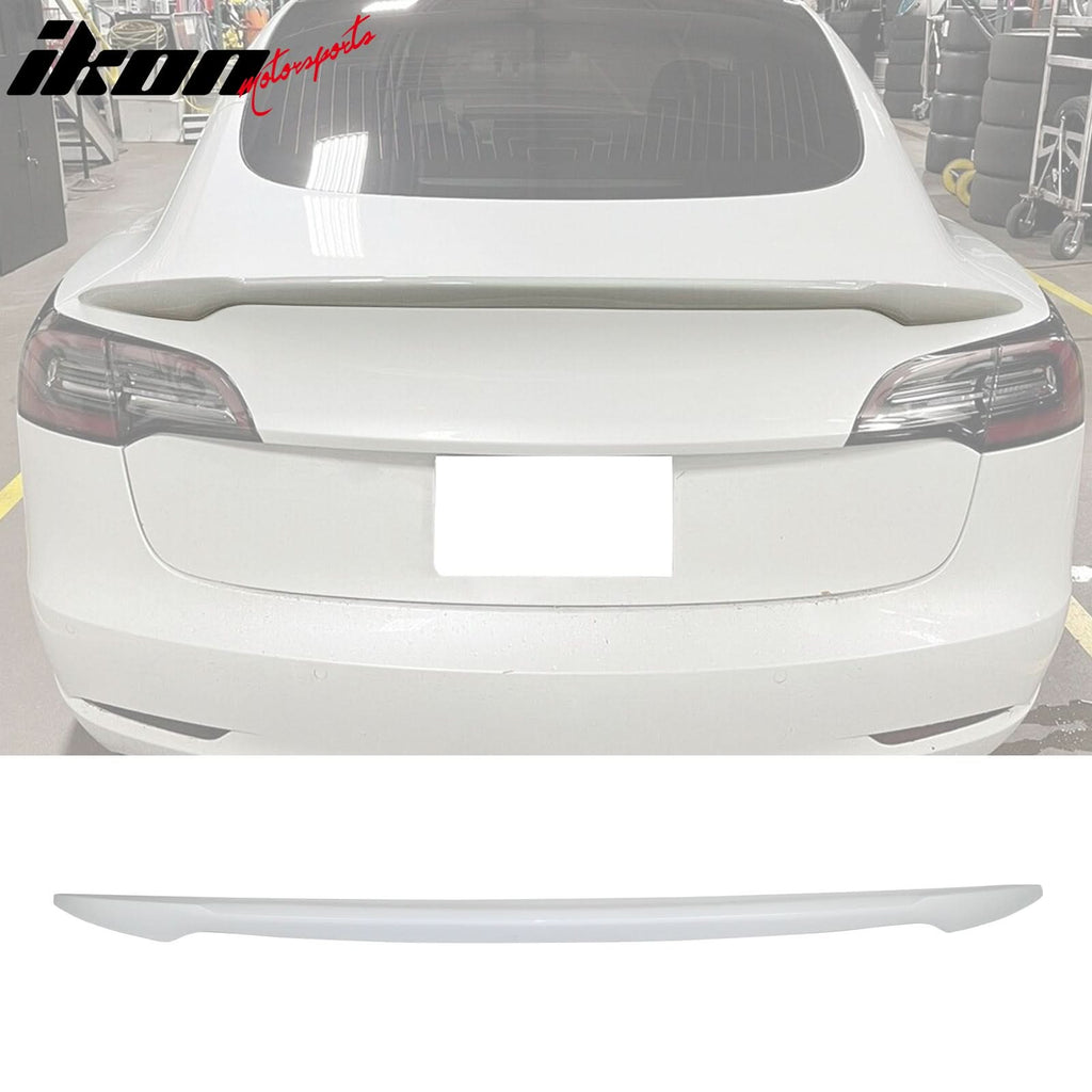 2017-2023 Tesla 3 Sedan 4-Door IKON V Trunk Spoiler ABS