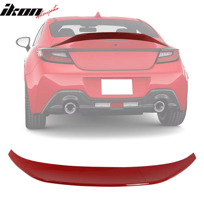 2022-2025 Subaru BRZ GR86 #DCK Red IKON Roof + TRD Trunk Spoiler ABS