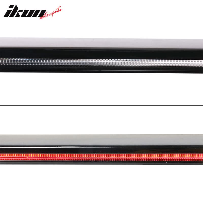 2016-2021 Honda Civic Sedan Long LED Matte Black Trunk Spoiler ABS