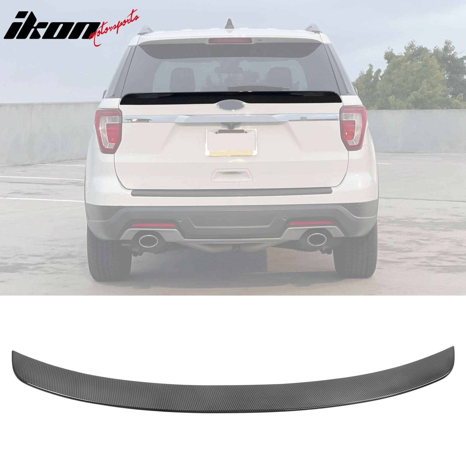 2016-2019 Ford Explorer Duckbill Style Middle Spoiler ABS