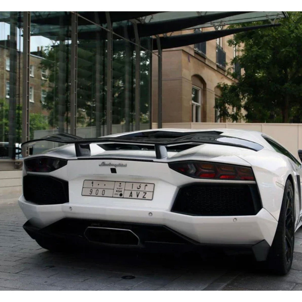 Dry Carbon Fiber Rear Wing for Lamborghini Aventador LP700 LP720 LP750 by Stratec Systems