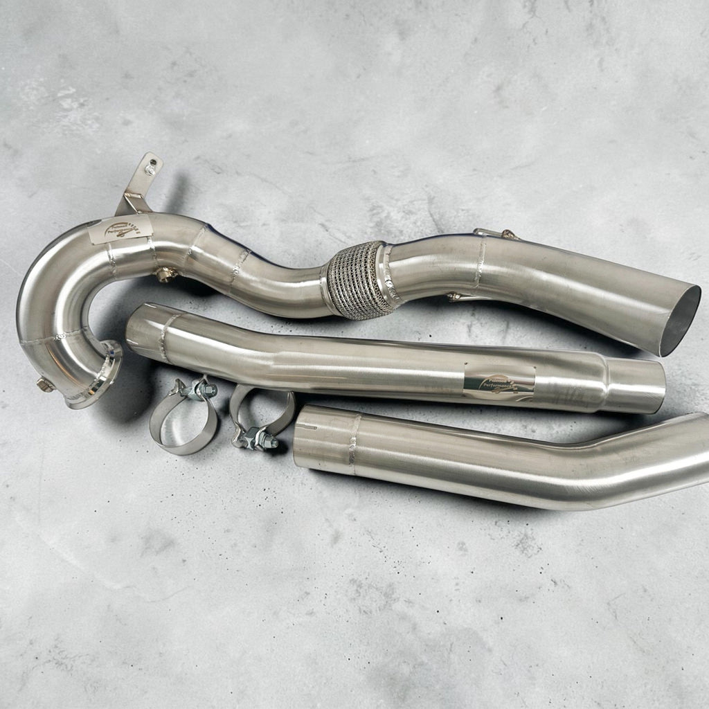 AWD Audi 8Y S3 Race Downpipe & VW MK8 Golf R Race Downpipe - Palenon Performance