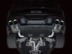 AWE 2024 Ford Mustang Dark Horse S650 RWD SwitchPath Catback Exhaust w/ Quad Chrome Silver Tips