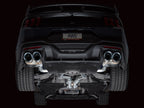 AWE 2024 Ford Mustang Dark Horse S650 RWD SwitchPath Catback Exhaust w/ Quad Chrome Silver Tips