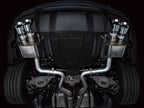 AWE 2024 Ford Mustang GT Fastback S650 RWD SwitchPath Cat-Back Exhaust w/ Quad Chrome Silver Tips