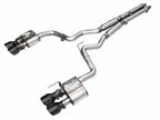 AWE 2024 Ford Mustang GT Fastback S650 RWD SwitchPath Cat-Back Exhaust w/ Quad Diamond Black Tips