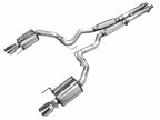 AWE Tuning 2024 Ford Mustang GT Fastback S650 RWD Touring Catback Exhaust w/ Dual Chrome Silver Tips