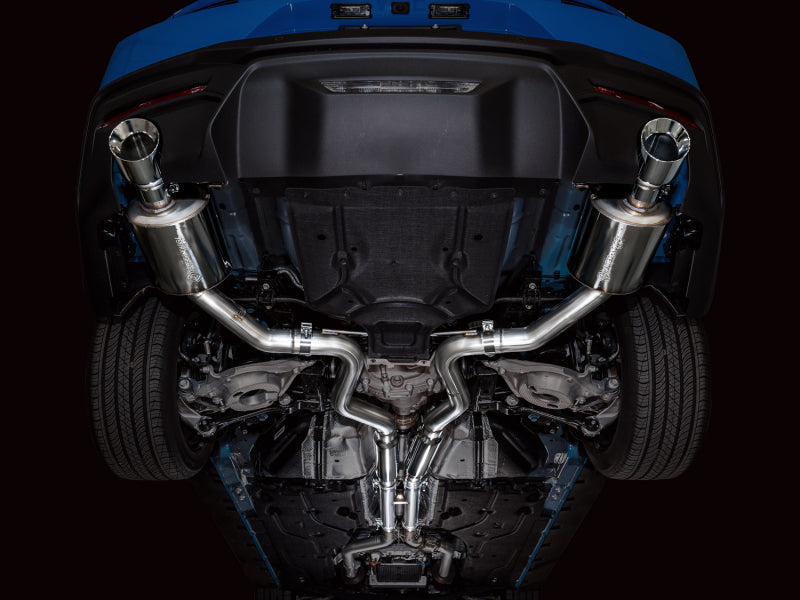 AWE 2024 Ford Mustang GT Fastback S650 RWD Touring Catback Exhaust w/ Dual Chrome Silver Tips