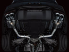 AWE 2024 Ford Mustang GT Fastback S650 RWD Track Edition Catback Exhaust w/ Quad Chrome Silver Tips