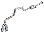 AWE 21-25 Ford F150 (14th Gen Reg Cab) Cat-Back Exhaust - 4.5in Dual Side Exit Chrome Tips