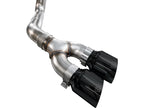 AWE 21-25 Ford F150 (14th Gen Reg Cab) Cat-Back Exhaust - 4.5in Dual Side Exit Diamond Black Tips