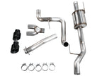 AWE 21-25 Ford F150 (14th Gen Reg Cab) Cat-Back Exhaust - 4.5in Dual Side Exit Diamond Black Tips