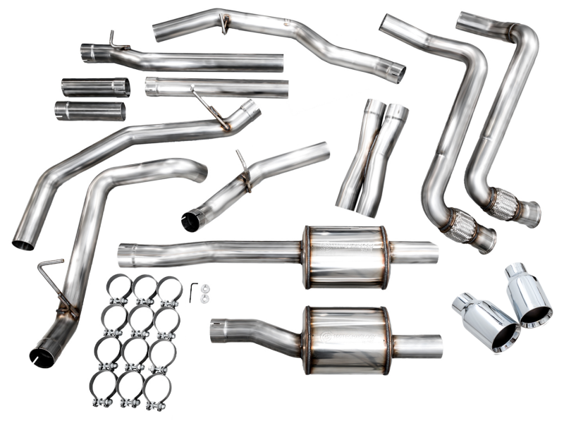 AWE 25+ RAM 1500 3.0TT 0FG Catback Touring Exhaust - Chrome Silver Tips