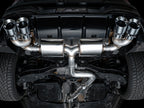 AWE Tuning MK8 Volkswagen Golf R 3in Touring Edition Quad Exhaust - Chrome Silver Tips