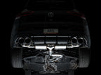 AWE Tuning MK8 Volkswagen Golf R 3in Touring Edition Quad Exhaust - Chrome Silver Tips