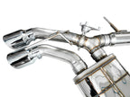 AWE Tuning 2021+ Cadillac CT4-V Blackwing SwitchPath Exhaust - Chrome Silver Tips