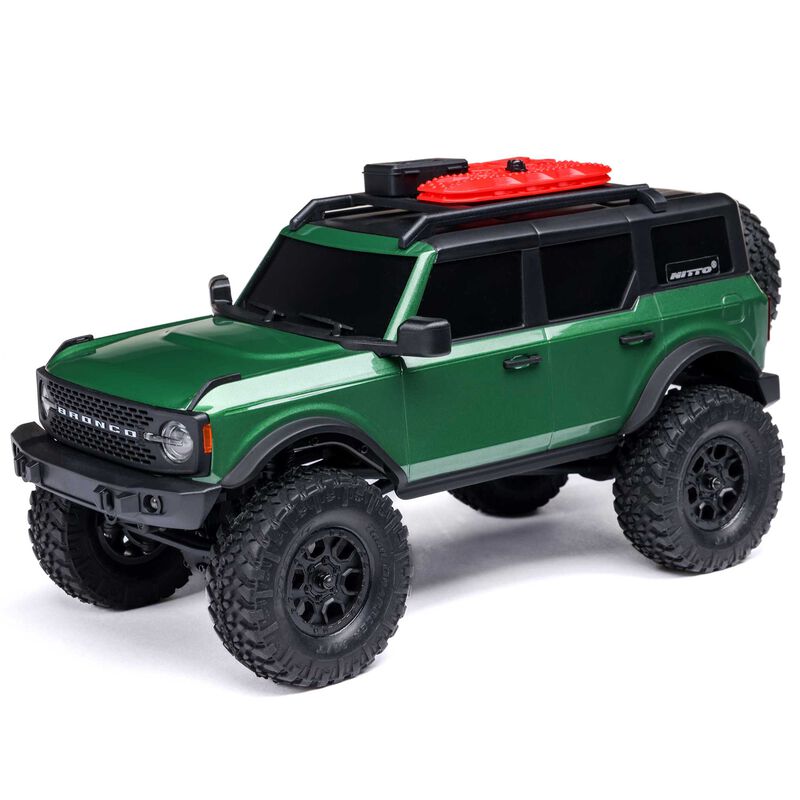 1/24 SCX24 Ford Bronco 4X4 RTR Brushed Rock Crawler (Battery & Charger Included), Green by Axial