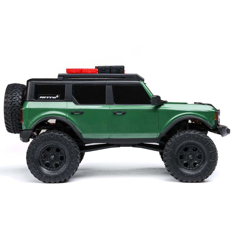 1/24 SCX24 Ford Bronco 4X4 RTR Brushed Rock Crawler (Battery & Charger Included), Green by Axial